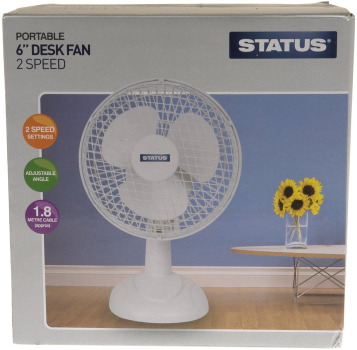 Status 6" High Quality Desk Fan  Radford Vac Centre  - 1
